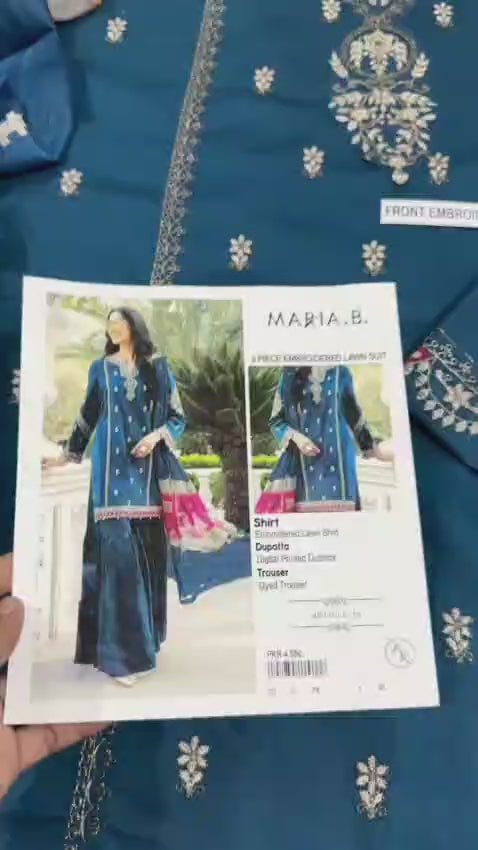 MARIA.B 3pc Embroidered Lawn Suit
