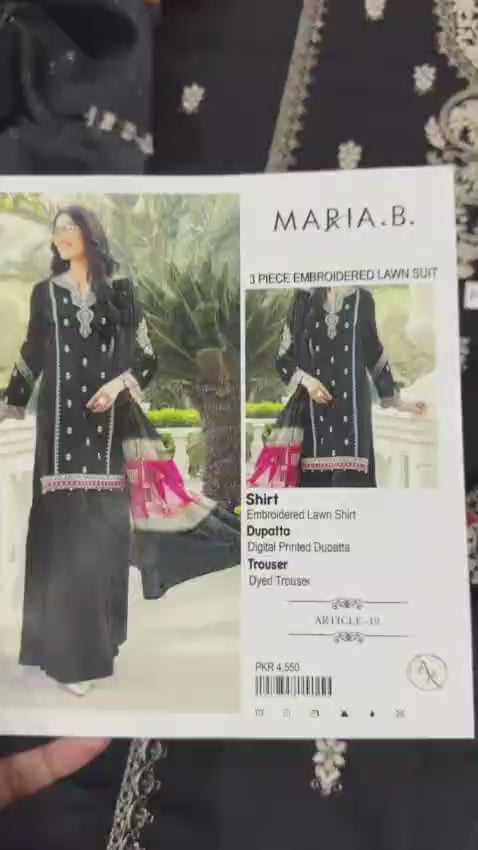 MARIA.B 3pc Embroidered Lawn Suit